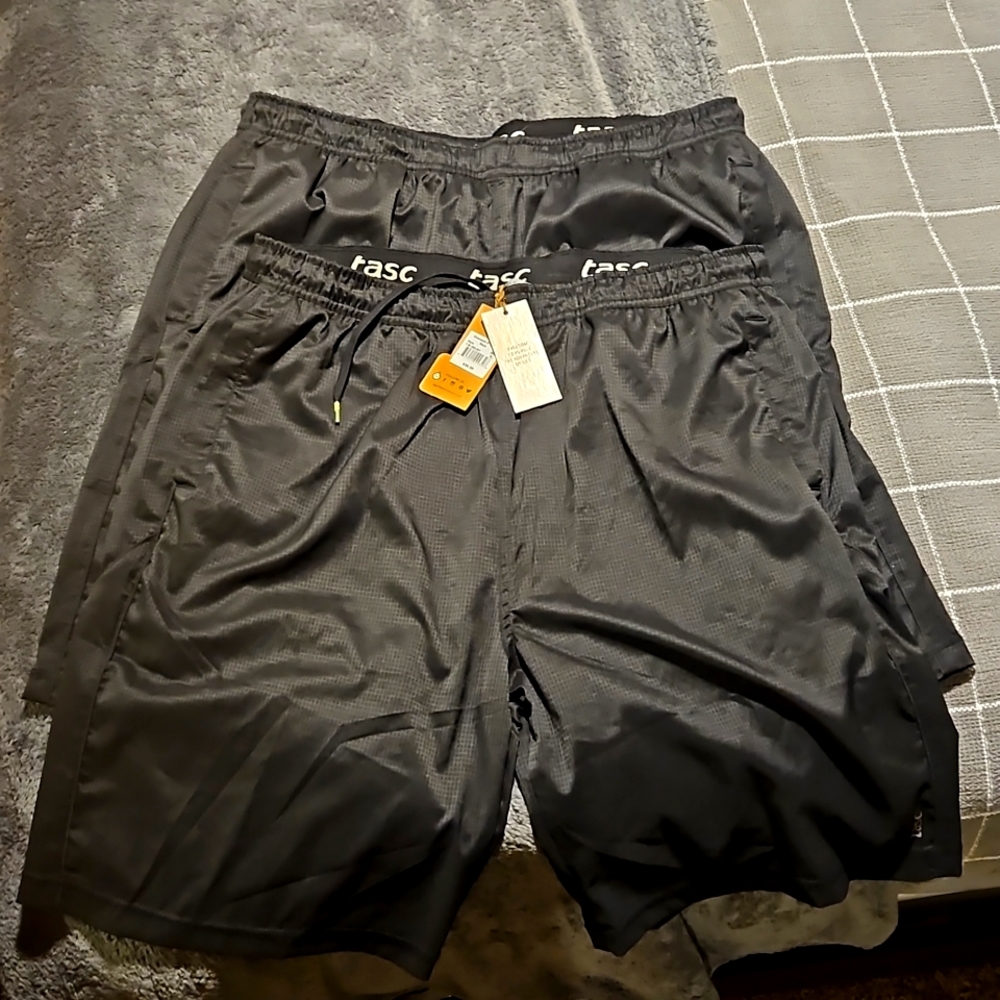 Two Pairs of Tasc Workout Shorts